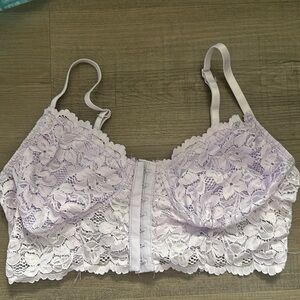 AMERICAN THREADS NWT Lavender Lace Bralette